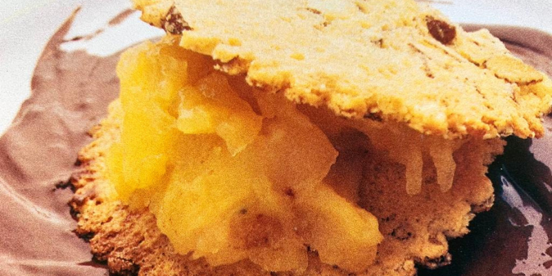 Biscoito com Compota e Chocolate