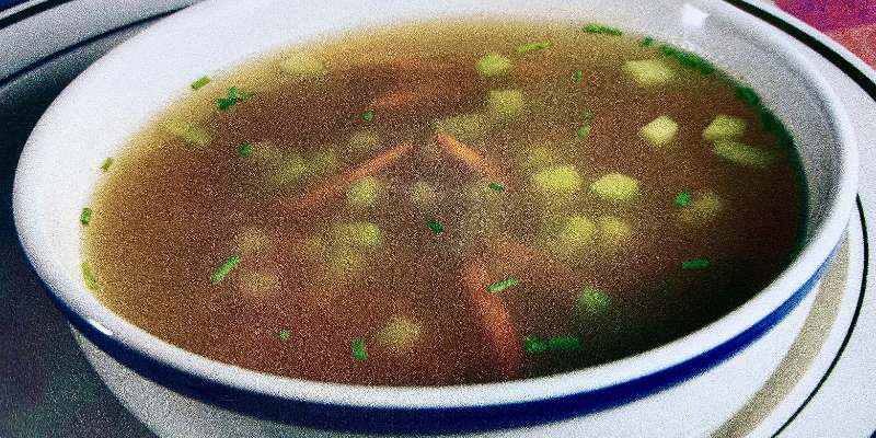 Receita de consommé de legumes