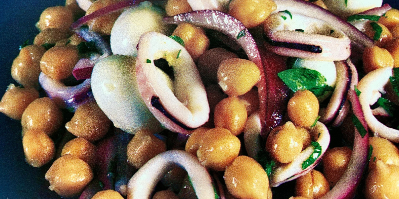 Receita de Lulas em Salada