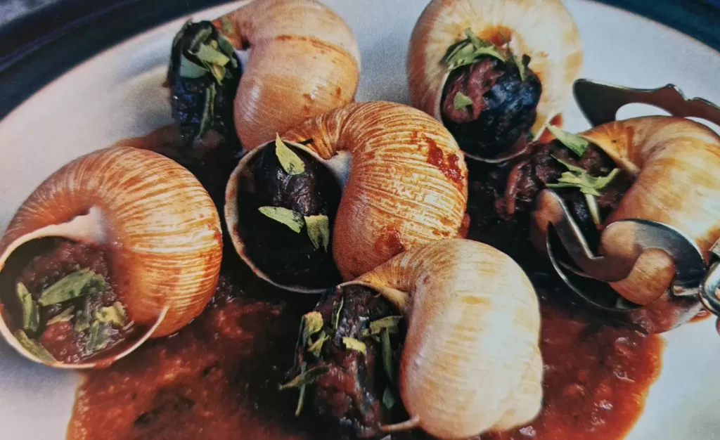 Receita de Escargot Refogado ao vinho e estragão