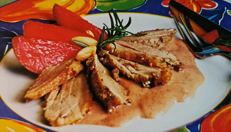 Receita de Magret com Peras em Grenadine